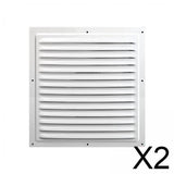 Maxbell 2xAir Vent Cover Aluminum Alloy Air Vent Grille for Campers Wall Bathroom 30cm