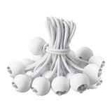 Maxbell 20x Ball Bungee Cords Elastic Practical Bungee Balls for Canopy Shelter Tarp White