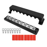 Maxbell Power Distribution Block Negative and Positive 300A for Boat Marine Car Black