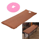 Maxbell Beauty Salon Massage Bed Mattress Sheet Coffee & Pink Face Rest Cradle Cover