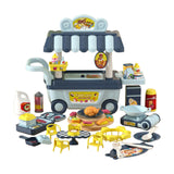 Maxbell Pretend Play BBQ Cart Toy Set Birthday Gift Toddlers Role Play Barbecue Game
