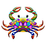 Maxbell Maxbell Metal Crab Wall Art Decor Outdoor Yard Home Decorative Sculpture Yellow