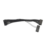 Maxbell 20x24PIN 20+4 Dual PSU Multiple Power Supply Splitter Adapter 30cm Cable Cord