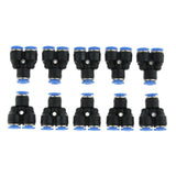 Maxbell 4xPush To Connect Fitting, Pneumatic Y Connector Air Hose Tube 10 Pcs PY-6