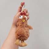 Maxbell Animal Doll Keychain Plush Animal Ornament for Graduation Bags Creative Gift Brown