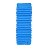 Maxbell Portable Sleeping Pad Nylon Cushion Inflatable Camping Mattress Blue - Aladdin Shoppers