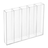 Maxbell Straw Dispenser Clear Portable Drinking Straw Holder for Bar Kitchen Cabinet