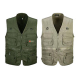 Maxbell 2pcs Men's Multi Pocket Waistcoat Fishing Outdoor Travel Photography Vest