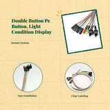 PC Case Power button, double button, light light, reset, desktop Motherboard Speaker N/A