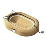 Maxbell Cat Scratcher Bed High Density Nest Pet Supplies Comfortable for Indoor Cats With Cat Ears Decor