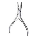 Maxbell Maxbell Hair Extension Pliers Beads Closer Tool Hair Extension Tool for Beauty Salon Silver
