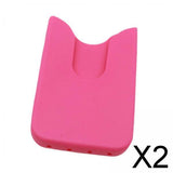 Maxbell 2xPhone Holder for Tote Bag Modern Decorative Silicone Insert Travel Organizer Pink