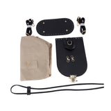 Maxbell PU Leather Bag Making Kit DIY Crochet Bag Set for Crossbody Handbag Supplies Black