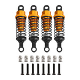 Maxbell 4 Pieces Hydraulic Shock Absorbers for RC Car Dampers Set for MN82 MN168 B14 Black