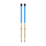 Maxbell Bamboo Drumsticks Quiet 15.75 inch Length for Rock Band Acoustic Performance blue