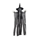 Maxbell Hanging Witch Ghost Halloween Decoration for Entry Gate Outdoor Indoor Trees Black