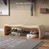 Maxbell Modern Shoe Bench, Entryway Bench with Metal Shoe Rack, Designer Multi-Functional Upholstered Long Bench for Bedroom, Hallway, Closet, Sofa Ottoman, Wall Bench, Multiple hues Sizes 100cm