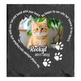 Maxbell Memorial Garden Stone Cemetery Decoration Memorial Gift 6 inch Dog Headstone Square Style D