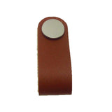 Maxbell 32x Handmade Leather Suitcase Handle Drawer Cabinet Leather Handle Pull Knob