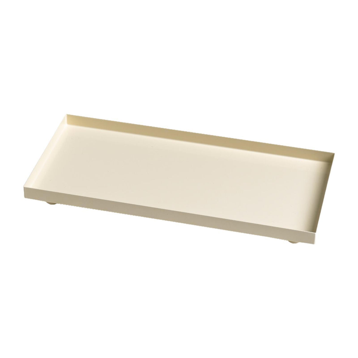 Maxbell Bathroom Vanity Tray Rectangle Serving Tray for Living Room Kitchen Showcase L beige
