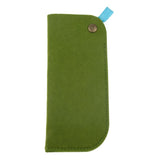 Maxbell Maxbell 2 Pack Soft Felt Eyeglass Slip Cases Glasses Sunglasses Pouch Storage Green