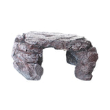 Maxbell Fish Tank Decoration Hideout Reptiles Cave Fake Rock Resin Aquarium Ornament