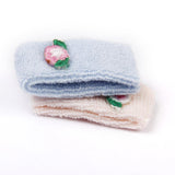 Maxbell 1/12 Dollhouse Miniature Bathroom Furniture Pink Blue Towels Set Accessory