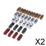 Maxbell 2x30pcs Painted Model Cars Building Train Layout N Scale 1:150