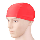 Maxbell Maxbell Men Women's Nylon Polyester Swimming Cap Swim Hat - Red