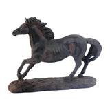 Maxbell Horse Statue Lightweight Ornament Horse Sculpture for Bookcase Weddings Desk black
