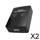 Maxbell 2xPrinter Sharing Device 2 in 1 Switch Selector for USB Disk Keyboard Computer
