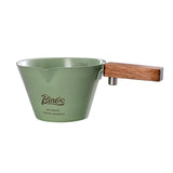 Maxbell Espresso Measuring Cup Portable Wooden Handle for Home Restaurant Cappuccino