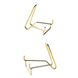 Maxbell 2pcs Desktop Crystals Stone Display Stand Iron Holder Base Support Bracket