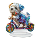 Maxbell Dog Desktop Ornament 2D Flat Modern Acrylic Table Sign for Hotel Study Room