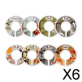 Maxbell 6xToddler Baby Clothing Closet Rack Size Dividers Rings A 8pcs with sizes