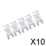 Maxbell 10x5 Pieces Mini ANL Bolt Fork Fuse Kit Car Audio Circuit Breaker 80A