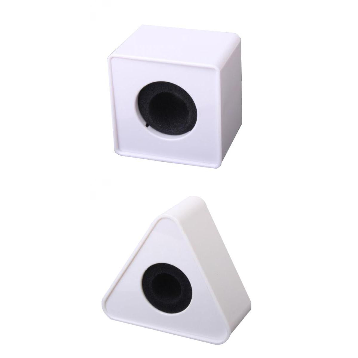 Maxbell Square + Triangular Durable Plastic Microphone Interview Flag Station