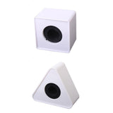 Maxbell Square + Triangular Durable Plastic Microphone Interview Flag Station