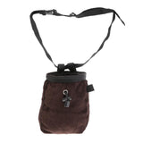 Maxbell Maxbell Durable Chalk Bag with Quick-Clip Belt for Rock Climbing/ Weight Lifting/ Bouldering/ Gymnastics - Tight Fitting Drawstring for No Leakage - Coffee