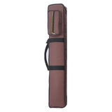 Maxbell Pool Cue Case Portable Handle with Adjustable Shoulder Strap 2 Cues Capacity Coffee