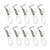 Maxbell 2x10 Pieces Hanging Tea Towels Clips Cupboard for Shower Curtain Small Clothes white