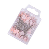 Maxbell 80Pcs Straight Pins for Garment Making Graduation Ceremonies Clothing Making pink