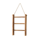 Maxbell Wood Towel Racks Hanging Ladder Hand Towel Rack for Farmhouse Hotel Bathroom Old wood