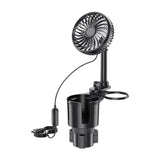 Maxbell Generic Car Cup Holder with Fan Car Interior Fan Car Accessory USB Car Fan
