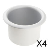 Maxbell 4x Aluminum Alloy Cup Drink Botttle Holder for Marine Boat Car Truck Camper RV