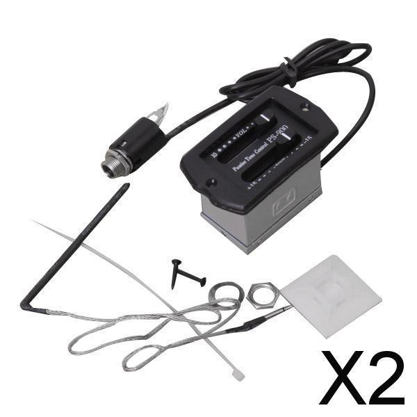 Maxbell 2xEQ 2 Band Acoustic Guitar Pickup Piezo And Passive Preamp