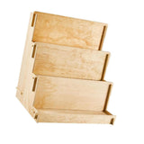 Wood Crafts Sticker Book Display Rack Accessory Lightweight 14.5x12x15.7inch