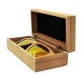 Maxbell Maxbell Vintage Handmade Men Women Bamboo Wooden Sunglasses Box Frame Glasses Case