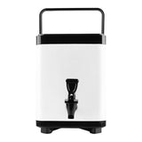 Maxbell Hot and Cold Beverage Dispenser Portable Milk Pail for Porridge Soup Outdoor 8L