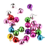 Maxbell 45Pc Multi-colors Copper Bells DIY Hand-woven Bracelet Necklace Accs 12&14mm